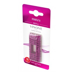 Amio – Ανταλλακτικό Αρωματικό Αυτοκινήτου Vinove Monza Woman Collection, προσφέρει ηλεκτρισμένο άρωμα ανανά, ροδάκινου, τριαντάφυλλου και σοκολάτας με διάρκεια έως 90 ημέρες – 1 Τεμ. (V11042/V07-07/AM)