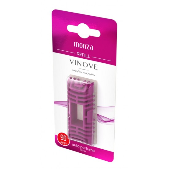 Amio – Ανταλλακτικό Αρωματικό Αυτοκινήτου Vinove Monza Woman Collection, προσφέρει ηλεκτρισμένο άρωμα ανανά, ροδάκινου, τριαντάφυλλου και σοκολάτας με διάρκεια έως 90 ημέρες – 1 Τεμ. (V11042/V07-07/AM)