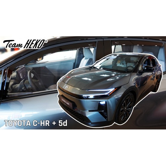 Heko – Ανεμοθραύστες Παραθύρων για Toyota C-HR 5d 2025+, μπροστά και πίσω, προσφέρουν φυσικό εξαερισμό καμπίνας χωρίς ρεύματα αέρα και βροχή – 4 Τεμ. (ΑΝΕΜ.SET29696)