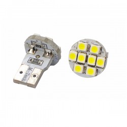 Λαμπά W5W 8xSMD 3528 12V Λευκή 2τεμ Λαμπά W5W 8xSMD 3528 12V Λευκή 2τεμ