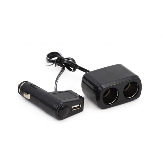 ΑΝΤΑΠΤΟΡΑΣ ΑΝΑΠΤΗΡΑ ΔΙΠΛΟΣ 12/24V ΜΕ USB KAI ΚΑΛΩΔΙΟ AMIO - 1 ΤΕΜ. ΑΝΤΑΠΤΟΡΑΣ ΑΝΑΠΤΗΡΑ ΔΙΠΛΟΣ 12/24V ΜΕ USB KAI ΚΑΛΩΔΙΟ AMIO - 1 ΤΕΜ.