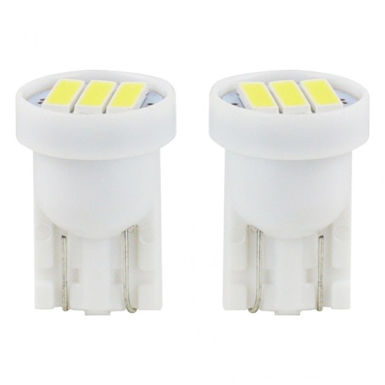 T10 W5W 12V W2,1x9,5d ΛΕΥΚΟ 5.600K 3SMDx7020 (ΚΑΡΦΩΤΟ) 2ΤΕΜ.