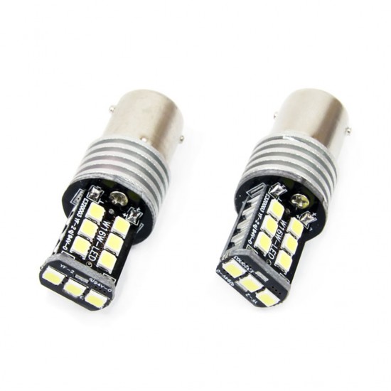 P21W 1156 12-24V 7.5W 6.000K 800lm ΛΑΜΠΑ LED CANBUS 15SMD 2835 AMiO - 2 ΤΕΜ. P21W 1156 12-24V 7.5W 6.000K 800lm ΛΑΜΠΑ LED CANBUS 15SMD 2835 AMiO - 2 ΤΕΜ.