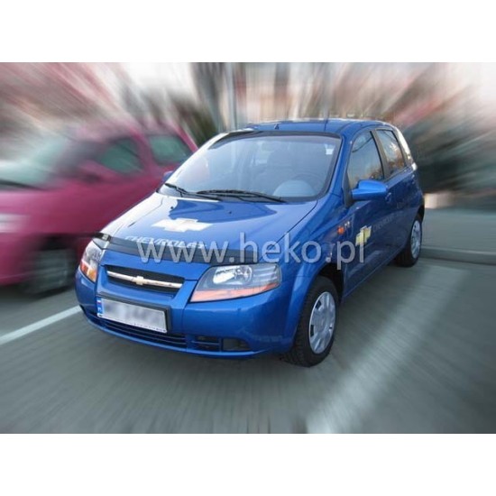 ΑΝΕΜΟΘΡΑΥΣΤΗΣ ΚΑΠΩ ΑΥΤΟΚΙΝΗΤΟΥ ΓΙΑ CHEVROLET AVEO 4D 2004-2006 ΑΠΟ ΕΥΚΑΜΠΤΟ ΦΙΜΕ ΠΛΑΣΤΙΚΟ HEKO - 1 ΤΕΜ.