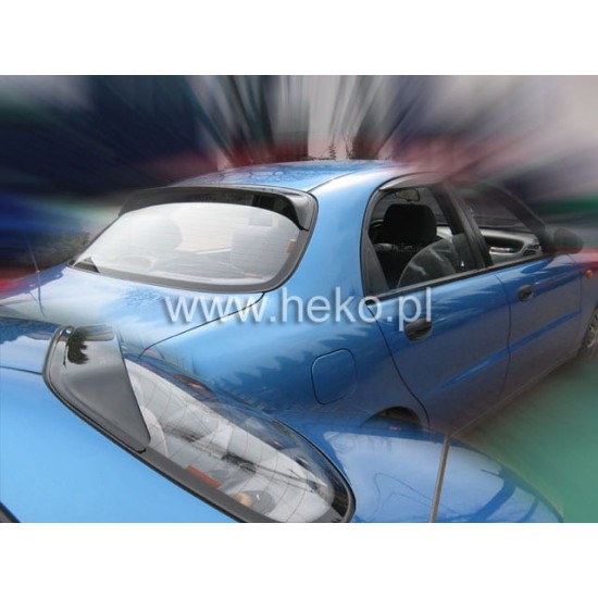 ΑΝΕΜΟΘΡΑΥΣΤΗΣ ΠΙΣΩ ΠΑΡΜΠΡΙΖ ΓΙΑ DAEWOO LANOS 4D 1997-2002 ΑΠΟ ΕΥΚΑΜΠΤΟ ΦΙΜΕ ΠΛΑΣΤΙΚΟ HEKO - 1 ΤΕΜ.