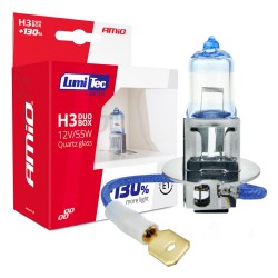 H3 12V 55W PK22s LUMITEC LIMITED +130%  UP TO 40m  AMIO - 2 ΤΕΜ. H3 12V 55W PK22s LUMITEC LIMITED +130%  UP TO 40m  AMIO - 2 ΤΕΜ.