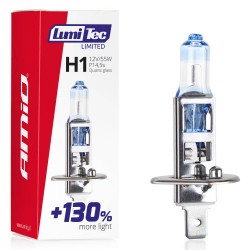 H1 12V 55W P14,5s LUMITEC LIMITED +130%  UP TO 40m AMIO - 1 ΤΕΜ. H1 12V 55W P14,5s LUMITEC LIMITED +130%  UP TO 40m AMIO - 1 ΤΕΜ.