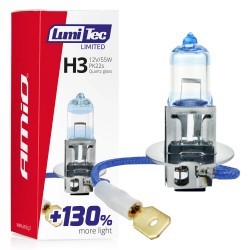 H3 12V 55W PK22s LUMITEC LIMITED +130%  UP TO 40m AMIO - 1 ΤΕΜ. H3 12V 55W PK22s LUMITEC LIMITED +130%  UP TO 40m AMIO - 1 ΤΕΜ.