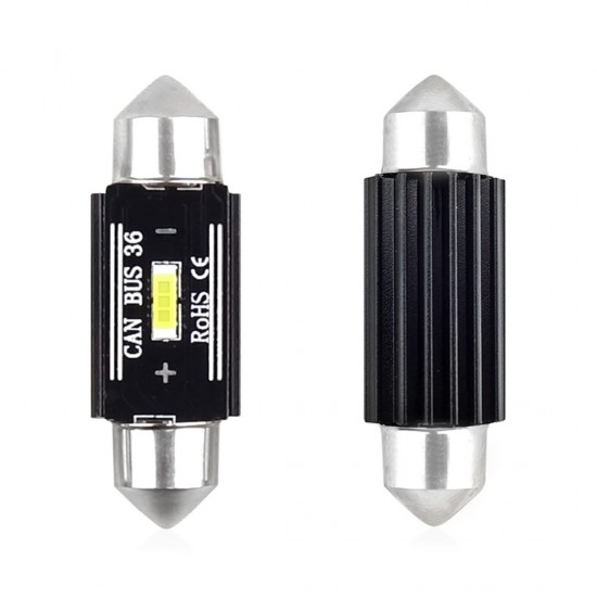 ΛΑΜΠΑΚΙΑ ΠΛΑΦΟΝΙΕΡΑΣ 36mm 12/24V 3,1W 5600K 1LED ULTRA BRIGHT CAN-BUS FESTOON (ΛΕΥΚΟ) AMiO - 2 ΤΕΜ. ΛΑΜΠΑΚΙΑ ΠΛΑΦΟΝΙΕΡΑΣ 36mm 12/24V 3,1W 5600K 1LED ULTRA BRIGHT CAN-BUS FESTOON (ΛΕΥΚΟ) AMiO - 2 ΤΕΜ.