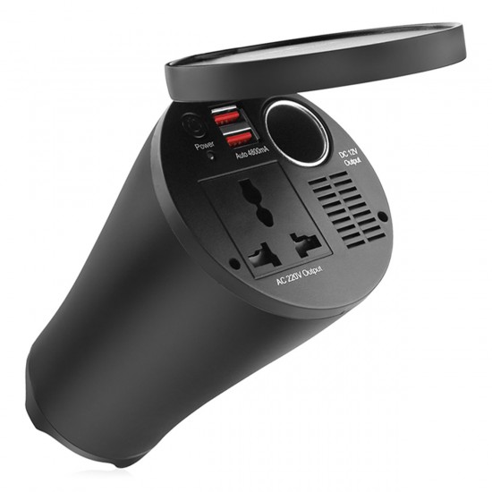 INVERTER ΠΟΤΗΡΟΘΗΚΗΣ 12>230V max150W-peak300W ΜΕ 2 USB 4800mA ΚΑΙ ΑΝΤΑΠΤΟΡΑ ΑΝΑΠΤΗΡΑ 12V INVERTER ΠΟΤΗΡΟΘΗΚΗΣ 12>230V max150W-peak300W ΜΕ 2 USB 4800mA ΚΑΙ ΑΝΤΑΠΤΟΡΑ ΑΝΑΠΤΗΡΑ 12V