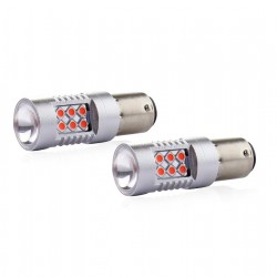 PR21/5W 12/24V 1,3/1,7W 6.000k LED 24xSMD3030 CAN-BUS ΚΟΚΚΙΝΟ 18x56mm 2ΤΕΜ. PR21/5W 12/24V 1,3/1,7W 6.000k LED 24xSMD3030 CAN-BUS ΚΟΚΚΙΝΟ 18x56mm 2ΤΕΜ.