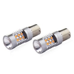 PY21W 12/24V 6.000k 0.54A - 6.48W 800lm LED 24xSMD3030 CAN-BUS ΠΟΡΤΟΚΑΛΙ 18x56mm  AMIO -2 ΤΕΜ. PY21W 12/24V 6.000k 0.54A - 6.48W 800lm LED 24xSMD3030 CAN-BUS ΠΟΡΤΟΚΑΛΙ 18x56mm  AMIO -2 ΤΕΜ.