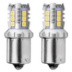 R5W/R10W P21W BA15S 12/24V 16xSMD 3030 LED ΛΕΥΚΟ CAN-BUS 2ΤΕΜ. R5W/R10W P21W BA15S 12/24V 16xSMD 3030 LED ΛΕΥΚΟ CAN-BUS 2ΤΕΜ.