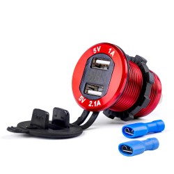 ΠΡΙΖΑ ΦΟΡΤΙΣΗΣ ΜΕ 2 ΘΥΡΕΣ USB ΚΑΙ ΨΗΦΙΑΚΟ ΒΟΛΤΟΜΕΤΡΟ ΜΕ ΚΑΠΑΚΙ ΚΟΚΚΙΝΗ 12/24V 5V 3.1A MOD-11 AMIO ΠΡΙΖΑ ΦΟΡΤΙΣΗΣ ΜΕ 2 ΘΥΡΕΣ USB ΚΑΙ ΨΗΦΙΑΚΟ ΒΟΛΤΟΜΕΤΡΟ ΜΕ ΚΑΠΑΚΙ ΚΟΚΚΙΝΗ 12/24V 5V 3.1A MOD-11 AMIO