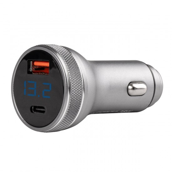 ΦΟΡΤΙΣΤΗΣ ΜΕ 2 ΘΥΡΕΣ USB+USB-C ΒΟΛΤΟΜΕΤΡΟ ΜΠΑΤΑΡΙΑΣ 12/24V 38W 3A ΑΣΗΜΙ PCH PRO-06 ΦΟΡΤΙΣΤΗΣ ΜΕ 2 ΘΥΡΕΣ USB+USB-C ΒΟΛΤΟΜΕΤΡΟ ΜΠΑΤΑΡΙΑΣ 12/24V 38W 3A ΑΣΗΜΙ PCH PRO-06