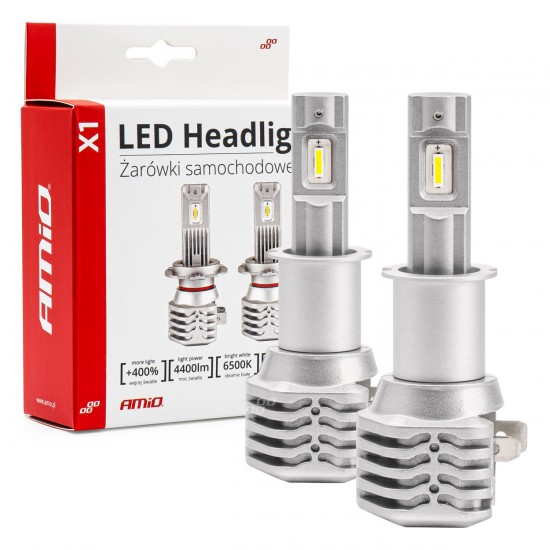 ΛΑΜΠΕΣ LED H3 10-16V 40W 6.500K 4400lm  (ΨΥΚΤΡΑ) X1 AMIO - 2ΤΕΜ. ΛΑΜΠΕΣ LED H3 10-16V 40W 6.500K 4400lm  (ΨΥΚΤΡΑ) X1 AMIO - 2ΤΕΜ.