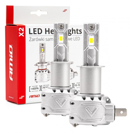 ΛΑΜΠΕΣ LED H3 10-16V 72W 6.500K 7920lm CAN BUS (ME ΑΝΕΜΙΣΤΗΡΑΚΙ) X2 SERIES AMIO - 2ΤΕΜ. ΛΑΜΠΕΣ LED H3 10-16V 72W 6.500K 7920lm CAN BUS (ME ΑΝΕΜΙΣΤΗΡΑΚΙ) X2 SERIES AMIO - 2ΤΕΜ.