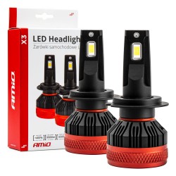 ΛΑΜΠΕΣ LED H7 9-16V 90W 6.500K 9900lm CAN BUS (ME ΑΝΕΜΙΣΤΗΡΑΚΙ) X3 SERIES AMIO - 2ΤΕΜ. ΛΑΜΠΕΣ LED H7 9-16V 90W 6.500K 9900lm CAN BUS (ME ΑΝΕΜΙΣΤΗΡΑΚΙ) X3 SERIES AMIO - 2ΤΕΜ.