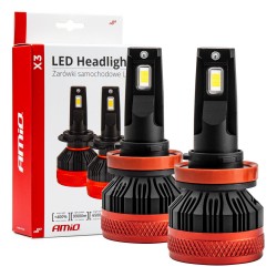 ΛΑΜΠΕΣ LED CAN-BUS H8/9/11 9>16V 90W 6.500K 9900lm (ΜΕ ΑΝΕΜΙΣΤΗΡΑΚΙ) X3 SERIES AMIO - 2 Τεμ. ΛΑΜΠΕΣ LED CAN-BUS H8/9/11 9>16V 90W 6.500K 9900lm (ΜΕ ΑΝΕΜΙΣΤΗΡΑΚΙ) X3 SERIES AMIO - 2 Τεμ.