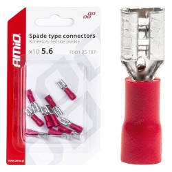 ΦΙΣΑΚΙΑ ΘΗΛΥΚΑ ΚΟΚΚΙΝΑ FDD1 1,25-187 /10A/ 5,6mm ΑΜΟ - 10 ΤΕΜ. ΦΙΣΑΚΙΑ ΘΗΛΥΚΑ ΚΟΚΚΙΝΑ FDD1 1,25-187 /10A/ 5,6mm ΑΜΟ - 10 ΤΕΜ.