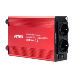 INVERTER 12>230V 1000W>2000W 3x230V socket PI05 ΑMiO - 1 TEM. INVERTER 12>230V 1000W>2000W 3x230V socket PI05 ΑMiO - 1 TEM.