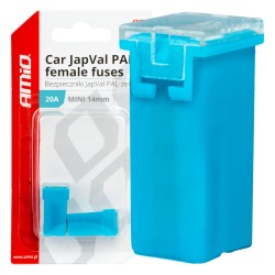 ΑΣΦΑΛΕΙΕΣ JapVal PAL ΜΙΝΙ 14mm ΘΗΛΥΚΕΣ 20A ΣΕ ΓΑΛΑΖΙΟ ΧΡΩΜΑ AMIO - 2 Τεμ. ΑΣΦΑΛΕΙΕΣ JapVal PAL ΜΙΝΙ 14mm ΘΗΛΥΚΕΣ 20A ΣΕ ΓΑΛΑΖΙΟ ΧΡΩΜΑ AMIO - 2 Τεμ.