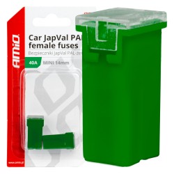 ΑΣΦΑΛΕΙΕΣ JapVal PAL ΜΙΝΙ 14mm ΘΗΛΥΚΕΣ 40A ΣΕ ΠΡΑΣΙΝΟ ΧΡΩΜΑ AMIO - 2 Τεμ. ΑΣΦΑΛΕΙΕΣ JapVal PAL ΜΙΝΙ 14mm ΘΗΛΥΚΕΣ 40A ΣΕ ΠΡΑΣΙΝΟ ΧΡΩΜΑ AMIO - 2 Τεμ.