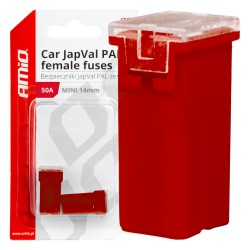 ΑΣΦΑΛΕΙΕΣ JapVal PAL ΜΙΝΙ 14mm ΘΗΛΥΚΕΣ 50A ΣΕ ΚΟΚΚΙΝΟ ΧΡΩΜΑ AMIO - 2 Τεμ. ΑΣΦΑΛΕΙΕΣ JapVal PAL ΜΙΝΙ 14mm ΘΗΛΥΚΕΣ 50A ΣΕ ΚΟΚΚΙΝΟ ΧΡΩΜΑ AMIO - 2 Τεμ.