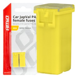 ΑΣΦΑΛΕΙΕΣ JapVal PAL ΜΙΝΙ 14mm ΘΗΛΥΚΕΣ 60A ΣΕ ΚΙΤΡΙΝΟ ΧΡΩΜΑ AMIO - 2 Τεμ. ΑΣΦΑΛΕΙΕΣ JapVal PAL ΜΙΝΙ 14mm ΘΗΛΥΚΕΣ 60A ΣΕ ΚΙΤΡΙΝΟ ΧΡΩΜΑ AMIO - 2 Τεμ.
