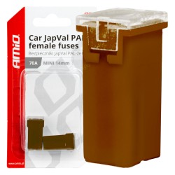 ΑΣΦΑΛΕΙΕΣ JapVal PAL ΜΙΝΙ 14mm ΘΗΛΥΚΕΣ 70A ΣΕ ΚΑΦΕ ΧΡΩΜΑ AMIO - 2 Τεμ. ΑΣΦΑΛΕΙΕΣ JapVal PAL ΜΙΝΙ 14mm ΘΗΛΥΚΕΣ 70A ΣΕ ΚΑΦΕ ΧΡΩΜΑ AMIO - 2 Τεμ.