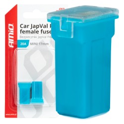 ΑΣΦΑΛΕΙΕΣ JapVal PAL ΜΙΝΙ 17mm ΘΗΛΥΚΕΣ 20A ΣΕ ΓΑΛΑΖΙΟ ΧΡΩΜΑ AMIO - 2 Τεμ. ΑΣΦΑΛΕΙΕΣ JapVal PAL ΜΙΝΙ 17mm ΘΗΛΥΚΕΣ 20A ΣΕ ΓΑΛΑΖΙΟ ΧΡΩΜΑ AMIO - 2 Τεμ.