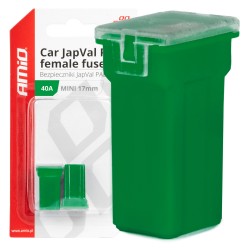 ΑΣΦΑΛΕΙΕΣ JapVal PAL ΜΙΝΙ 17mm ΘΗΛΥΚΕΣ 40A ΣΕ ΠΡΑΣΙΝΟ ΧΡΩΜΑ AMIO - 2 Τεμ. ΑΣΦΑΛΕΙΕΣ JapVal PAL ΜΙΝΙ 17mm ΘΗΛΥΚΕΣ 40A ΣΕ ΠΡΑΣΙΝΟ ΧΡΩΜΑ AMIO - 2 Τεμ.