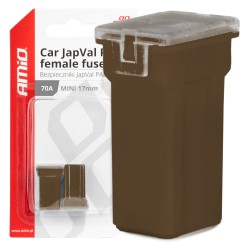 ΑΣΦΑΛΕΙΕΣ JapVal PAL ΜΙΝΙ 17mm ΘΗΛΥΚΕΣ 70A ΣΕ ΚΑΦΕ ΧΡΩΜΑ AMIO - 2 Τεμ. ΑΣΦΑΛΕΙΕΣ JapVal PAL ΜΙΝΙ 17mm ΘΗΛΥΚΕΣ 70A ΣΕ ΚΑΦΕ ΧΡΩΜΑ AMIO - 2 Τεμ.