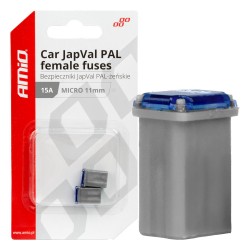 ΑΣΦΑΛΕΙΕΣ JapVal PAL ΜICRO 11mm ΘΗΛΥΚΕΣ 15A ΣΕ ΓΚΡΙ ΧΡΩΜΑ AMIO - 2 Τεμ. ΑΣΦΑΛΕΙΕΣ JapVal PAL ΜICRO 11mm ΘΗΛΥΚΕΣ 15A ΣΕ ΓΚΡΙ ΧΡΩΜΑ AMIO - 2 Τεμ.