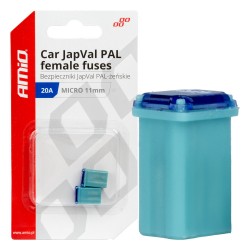 ΑΣΦΑΛΕΙΕΣ JapVal PAL ΜICRO 11mm ΘΗΛΥΚΕΣ 20A ΣΕ ΓΑΛΑΖΙΟ ΧΡΩΜΑ AMIO - 2 Τεμ. ΑΣΦΑΛΕΙΕΣ JapVal PAL ΜICRO 11mm ΘΗΛΥΚΕΣ 20A ΣΕ ΓΑΛΑΖΙΟ ΧΡΩΜΑ AMIO - 2 Τεμ.