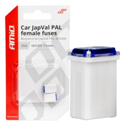 ΑΣΦΑΛΕΙΕΣ JapVal PAL ΜICRO 11mm ΘΗΛΥΚΕΣ 25A ΣΕ ΛΕΥΚΟ ΧΡΩΜΑ AMIO - 2 Τεμ. ΑΣΦΑΛΕΙΕΣ JapVal PAL ΜICRO 11mm ΘΗΛΥΚΕΣ 25A ΣΕ ΛΕΥΚΟ ΧΡΩΜΑ AMIO - 2 Τεμ.