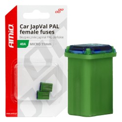 ΑΣΦΑΛΕΙΕΣ JapVal PAL ΜICRO 11mm ΘΗΛΥΚΕΣ 40A ΣΕ ΠΡΑΣΙΝΟ ΧΡΩΜΑ AMIO - 2 Τεμ. ΑΣΦΑΛΕΙΕΣ JapVal PAL ΜICRO 11mm ΘΗΛΥΚΕΣ 40A ΣΕ ΠΡΑΣΙΝΟ ΧΡΩΜΑ AMIO - 2 Τεμ.