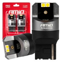 ΛΑΜΠΕΣ WY21W 12/24V 6.000K 4SMD LED CAN-BUS ΚΙΤΡΙΝΟ PRO SERIES AMIO - 2 ΤΕΜ. ΛΑΜΠΕΣ WY21W 12/24V 6.000K 4SMD LED CAN-BUS ΚΙΤΡΙΝΟ PRO SERIES AMIO - 2 ΤΕΜ.