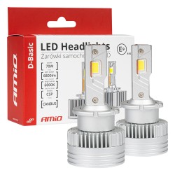 ΛΑΜΠΕΣ LED D4S/D4R 12V 6.000K 6800lm CAN-BUS D-BASIC SERIES AMIO - 2 Τεμ. ΛΑΜΠΕΣ LED D4S/D4R 12V 6.000K 6800lm CAN-BUS D-BASIC SERIES AMIO - 2 Τεμ.