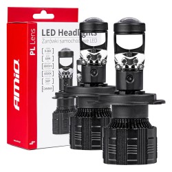 ΛΑΜΠΕΣ H4 PL-LENS SERIES 9>36V 60W 5.000K 3.800lm LED 2x4575 SMD CAN-BUS ΜΕ ΠΡΟΤΖΕΚΤΟΡΑ AMIO - 2 Τεμ. ΛΑΜΠΕΣ H4 PL-LENS SERIES 9>36V 60W 5.000K 3.800lm LED 2x4575 SMD CAN-BUS ΜΕ ΠΡΟΤΖΕΚΤΟΡΑ AMIO - 2 Τεμ.