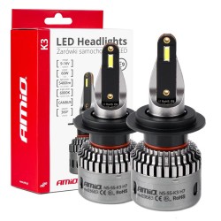 ΛΑΜΠΕΣ H7 9>16V 6.000K 5.400lm 60W K3 SERIES LED CAN-BUS(ΜΕ ΨΥΚΤΡΑ) AMIO - 2 Τεμ. ΛΑΜΠΕΣ H7 9>16V 6.000K 5.400lm 60W K3 SERIES LED CAN-BUS(ΜΕ ΨΥΚΤΡΑ) AMIO - 2 Τεμ.