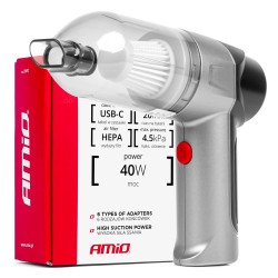 ΗΛΕΚΤΡΙΚΟ ΣΚΟΥΠΑΚΙ ΧΕΙΡΟΣ ΑΣΥΡΜΑΤΟ 40W ΜΕ 6 ΕΞΑΡΤΗΜΑΤΑ ΚΑΘΑΡΙΣΜΟΥ ΚΑΙ ΚΑΛΩΔΙΟ USB-C 7.4V 20min AMIO - 1 Τεμ. ΗΛΕΚΤΡΙΚΟ ΣΚΟΥΠΑΚΙ ΧΕΙΡΟΣ ΑΣΥΡΜΑΤΟ 40W ΜΕ 6 ΕΞΑΡΤΗΜΑΤΑ ΚΑΘΑΡΙΣΜΟΥ ΚΑΙ ΚΑΛΩΔΙΟ USB-C 7.4V 20min AMIO - 1 Τεμ.