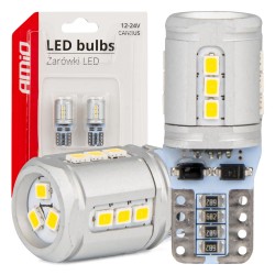 T10e W5W 12/24V 15x2016 SMD LED CAN-BUS ΛΕΥΚΟ 2ΤΕΜ. AMIO T10e W5W 12/24V 15x2016 SMD LED CAN-BUS ΛΕΥΚΟ 2ΤΕΜ. AMIO