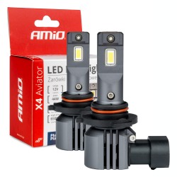 ΛΑΜΠΕΣ LED HB3 12V 44W 6.500K 3.936lm LED X4 SERIES AVIATOR PLUG & PLAY AMIO -  2 ΤΕΜ. ΛΑΜΠΕΣ LED HB3 12V 44W 6.500K 3.936lm LED X4 SERIES AVIATOR PLUG & PLAY AMIO -  2 ΤΕΜ.