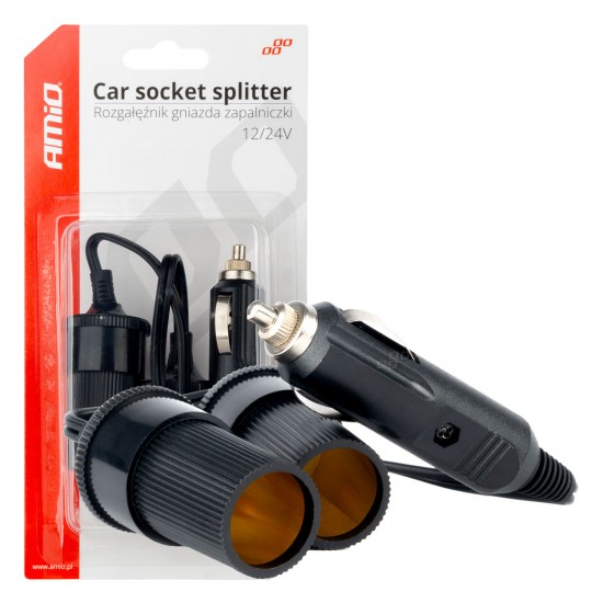 ΑΝΤΑΠΤΟΡΑΣ ΑΝΑΠΤΗΡΑ ΔΙΠΛΟΣ ΜΕ ΚΑΛΩΔΙΟ 12/24V AMIO - 1 τεμ. ΑΝΤΑΠΤΟΡΑΣ ΑΝΑΠΤΗΡΑ ΔΙΠΛΟΣ ΜΕ ΚΑΛΩΔΙΟ 12/24V AMIO - 1 τεμ.
