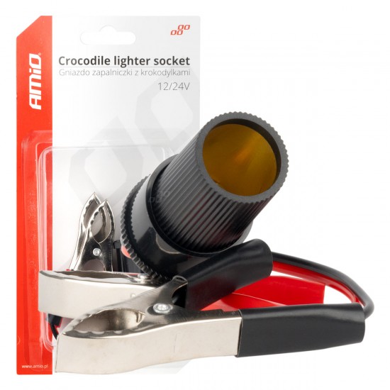 ΥΠΟΔΟΧΗ ΓΙΑ ΦΙΣ ΑΝΑΠΤΗΡΑ ΜΕ ΚΡΟΚΟΔΕΙΛΑΚΙΑ 12/24V 15cm ΑΜΙΟ - 1 ΤΕΜ.