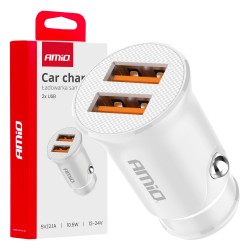 ΦΟΡΤΙΣΤΗΣ ΑΝΑΠΤΗΡΑ 12/24V ΜΕ 2 ΘΥΡΕΣ 2xUSB 10.5W 5V/2.1A ΛΕΥΚΟΣ AMIO - 1 Τεμ. ΦΟΡΤΙΣΤΗΣ ΑΝΑΠΤΗΡΑ 12/24V ΜΕ 2 ΘΥΡΕΣ 2xUSB 10.5W 5V/2.1A ΛΕΥΚΟΣ AMIO - 1 Τεμ.