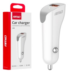ΦΟΡΤΙΣΤΗΣ ΑΝΑΠΤΗΡΑ 12/24V ΜΕ 1 ΘΥΡΑ USB 10.5W 5V/2.1A ΛΕΥΚΟΣ AMIO - 1 Τεμ. ΦΟΡΤΙΣΤΗΣ ΑΝΑΠΤΗΡΑ 12/24V ΜΕ 1 ΘΥΡΑ USB 10.5W 5V/2.1A ΛΕΥΚΟΣ AMIO - 1 Τεμ.