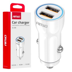 ΦΟΡΤΙΣΤΗΣ ΑΝΑΠΤΗΡΑ 12/24V ΜΕ 2 ΘΥΡΕΣ 2xUSB 10.5W 5V/2.1A ΛΕΥΚΟΣ AMIO - 1 Τεμ. ΦΟΡΤΙΣΤΗΣ ΑΝΑΠΤΗΡΑ 12/24V ΜΕ 2 ΘΥΡΕΣ 2xUSB 10.5W 5V/2.1A ΛΕΥΚΟΣ AMIO - 1 Τεμ.
