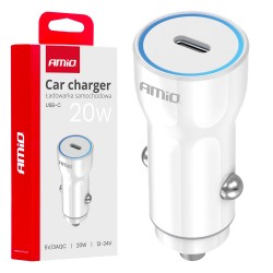 ΦΟΡΤΙΣΤΗΣ ΑΝΑΠΤΗΡΑ 12/24V ΜΕ 1 ΘΥΡΑ USB-C 20W 5V/3AQC ΤΑΧΕΙΑΣ ΦΟΡΤΙΣΗΣ ΛΕΥΚΟΣ AMIO - 1 Τεμ. ΦΟΡΤΙΣΤΗΣ ΑΝΑΠΤΗΡΑ 12/24V ΜΕ 1 ΘΥΡΑ USB-C 20W 5V/3AQC ΤΑΧΕΙΑΣ ΦΟΡΤΙΣΗΣ ΛΕΥΚΟΣ AMIO - 1 Τεμ.